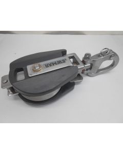 Lewmar Oceanblock nr. 2, Snatchblok, Klapblok, snapsluiting, 16 mm, grijs