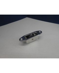 Ronstan doorvoerblok, Exit block + afdekplaat, 1-schijfs, kogellagers, High Load, voor 2 - 3 mm kabel of 4 - 6 mm Dyneema , RF20711HL