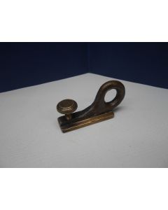 Authentieke Davey Oogslede, 5,5 x 25 mm, brons, voor o.a. Spinaker, Dekslede, Reeflijn, Lijkstrekkers, etc.