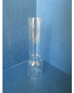 Kneepglas, Kosmos glas, 8''', 132 x 36 mm, kort model, voor o.a. Scheepslampen en Locomotieflampen