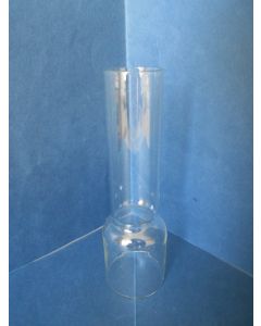 Kneepglas, Kosmos glas, 10''', 130 x 39 mm, kort model, voor o.a. Scheepslampen en Locomotieflampen