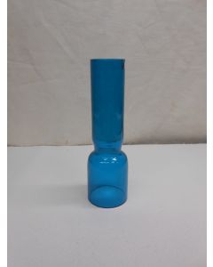 Kneepglas, Kosmos glas, 10''', 40 x 129 mm, blauw glas