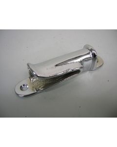 Klassieke clam cleat, touwklem, schootklem, buisvormig, brons verchroomd, 6 - 10 mm