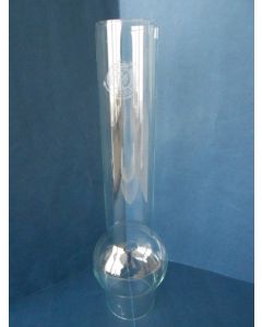 Buikglas, 53 x 265 mm, authentiek glas met opschrift (2-zijdig)