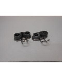Schootklemmen, touwklemmen + geleider, Camcleats, 3 - 6 mm, set van 2 stuks