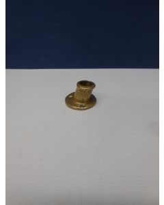 Vlaggenstokhouder, schuin, messing, 13 mm, laag model