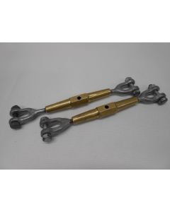 Wantspanner, Stagspanner, brons + gegalvaniseerd, 1/4" (6,3 mm)