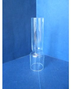 Kneepglas, Kosmos glas, 10''', 130 x 38,5 mm, kort model, voor o.a. Scheepslampen en Locomotieflampen