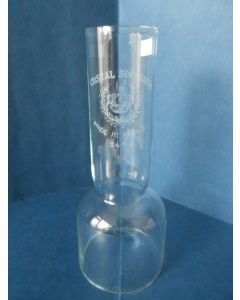 Kneepglas, Kosmos glas, 14''', 128 x 53 mm, extra kort, voor scheepslampen, locomotief lampen, etc.